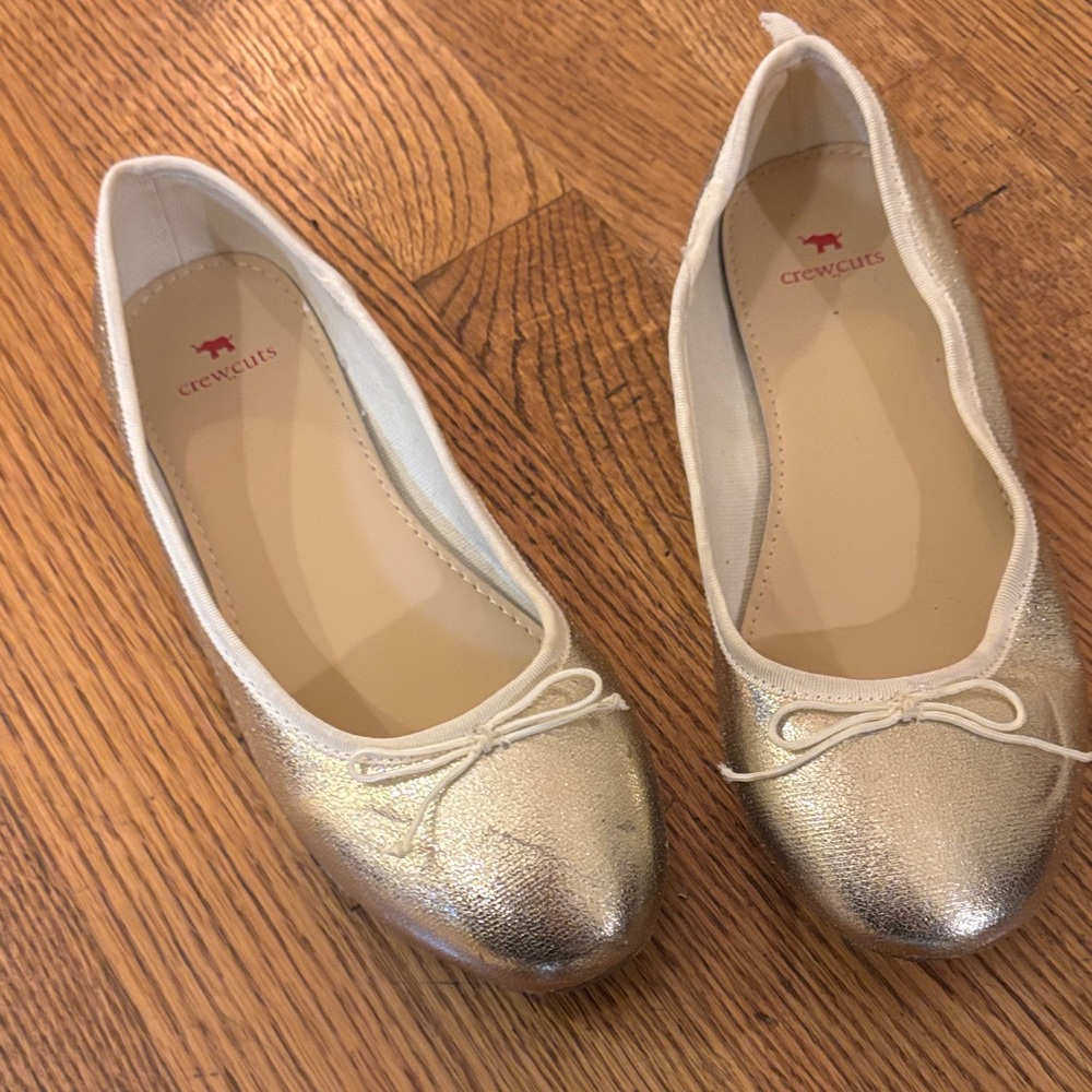 Crewcuts Metallic gold Flats